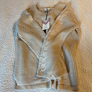 Tan knit sweater